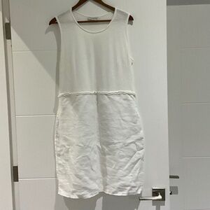 Cotton/linen casual sleeveless dress - size large